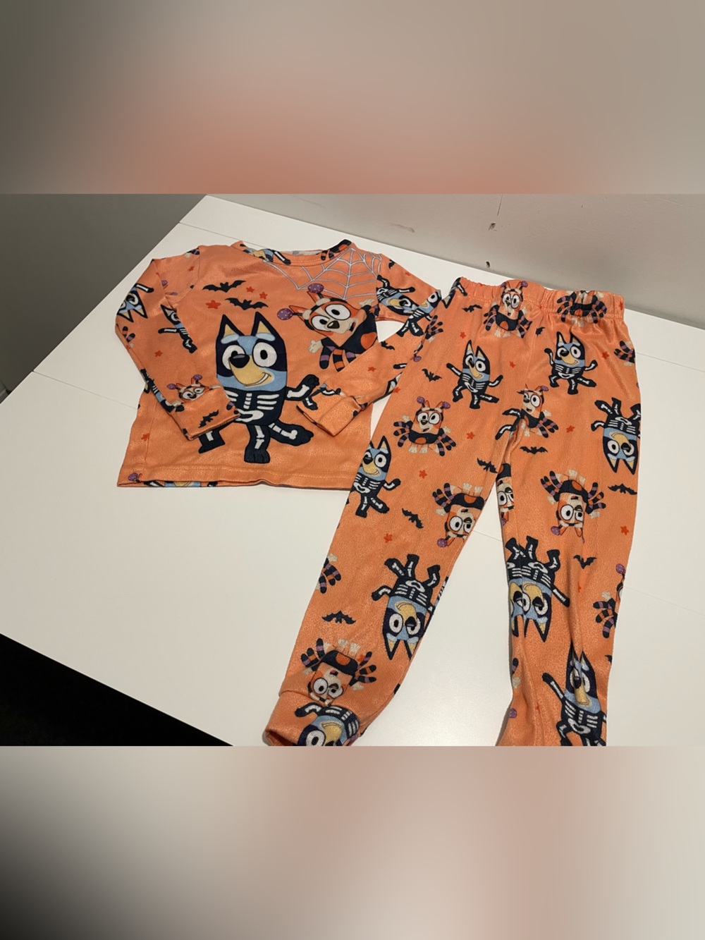 Bluey Brand Toddler Size 5T Halloween Pajamas set Long Sleeve & Pants